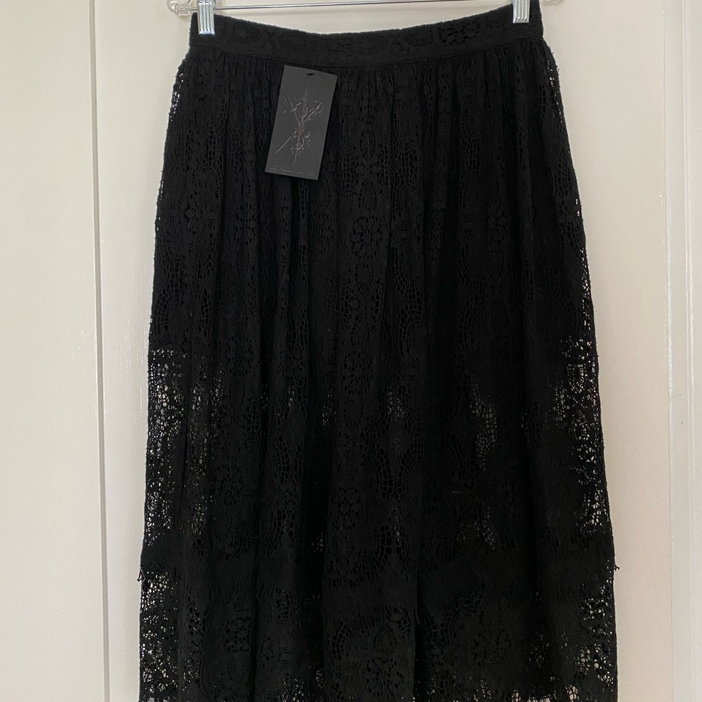 *SOLD* Southern Gothic Skirt in Black - Picture 12 of 12